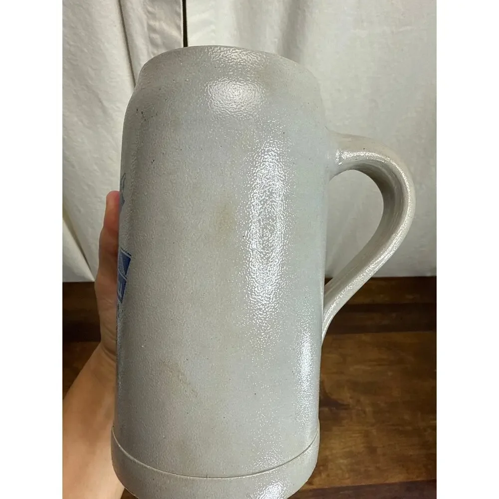 AuerBräu Brewery Rosenheim Germany Vintage Stoneware Beer Stein Man Cave Décor